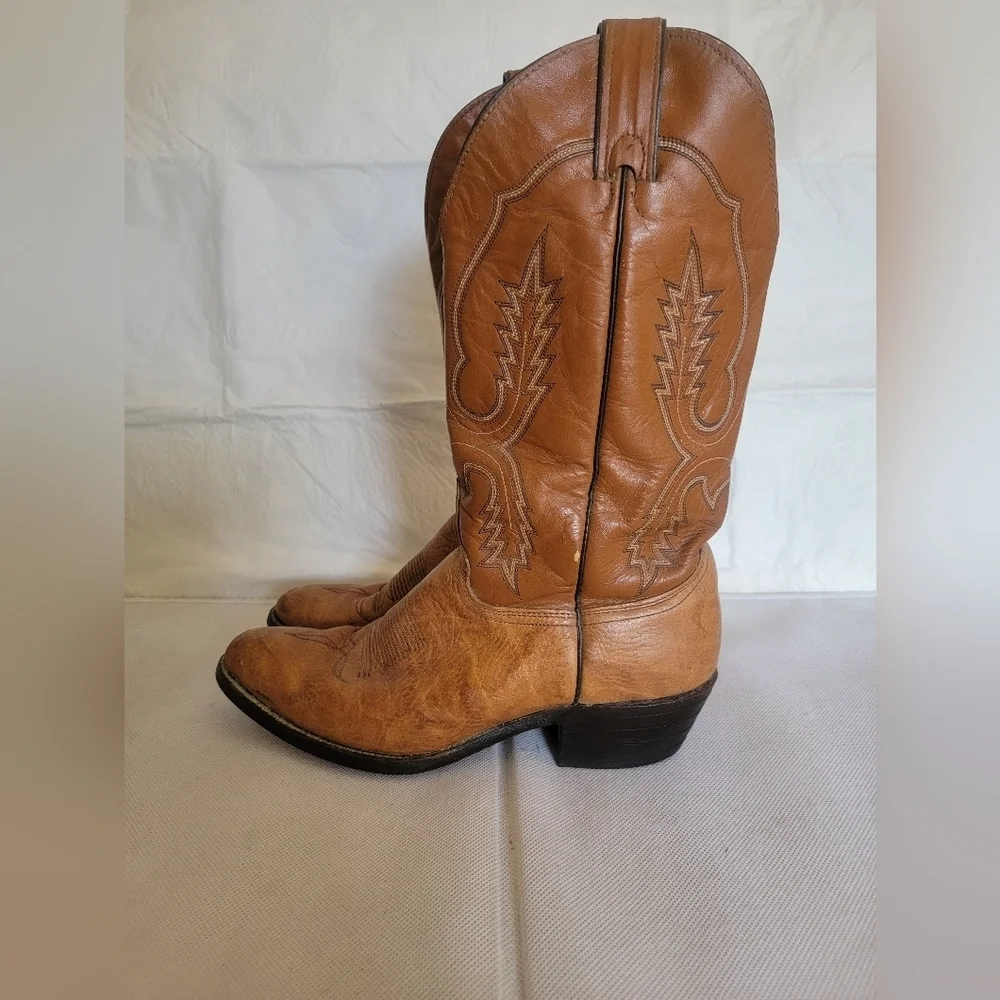 *MEN'S ABILENE LEATHER COWBOY BOOTS‎ (sz 7)